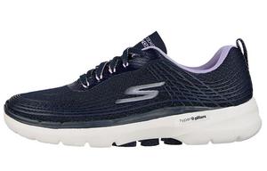Кроссовки Go Walk 6 Lifestyle женские с низким верхом сине-фиолетово-белые Skechers