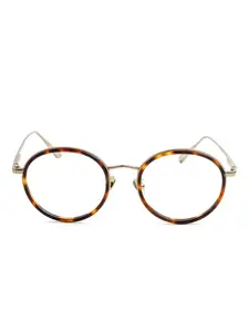 Очки в круглой оправе Linda Farrow, коричневый