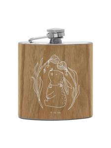 Mr. & Mrs. Panda Фляга Flachmann Edelstahl Spinne Agathe Sandwich ohne... in Braun