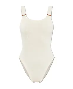 Слитный купальник Domino swim 0-blush Hunza G, бежевый
