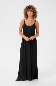 Платье макси ANNA Cream, черный