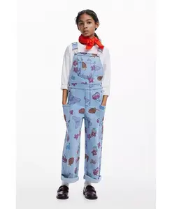 Джинсовый комбинезон для девочек с фруктами Desigual, синий