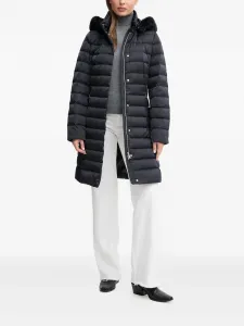 Стёганое пальто с капюшоном Bettanie Geox, черный