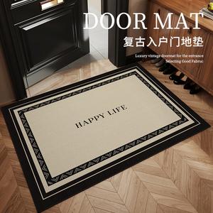 Budis Ковер 90х120 см для прихожей в винтажном стиле, водонепроницаемый, нескользящий, грязеотталкивающий, Bianshen Mutton Fat Velvet