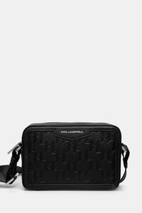 Кожаная сумка K/LOOM Karl Lagerfeld, черный