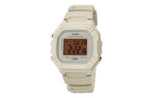 CASIO Мужские часы Retrofit Series с кварцевым механизмом и ремешком из смолы, белый циферблат