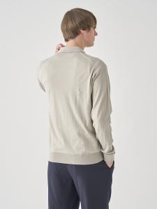 Классическая хлопковая трикотажная рубашка-поло с длинными рукавами | FINCHLEY | 30 г, свободный крой