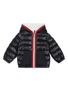Пуховик с капюшоном Moncler Enfant, синий