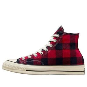 Кроссовки beyond retro x chuck 70 high 'upcycled flannel' Converse, красный