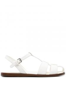 Кожаные плоские сандалии Church's, белый