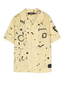 Jacquemus рубашка Le Jean с узором, желтый