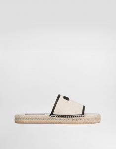 Эспадрилья-сандалия из ткани "соль и перец" Dolce & Gabbana, мультиколор