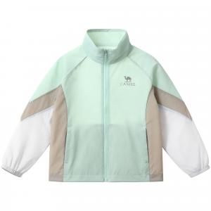 Детская одежда для защиты от солнца с воротником-стойкой, тонкая, другие CAMEL, aloe зеленый/серебро зеленый/downpour серый