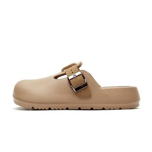 Женские сандалии с вырезами, устойчивые к истиранию, нескользящие, антибактериальные, с застежкой-молнией JOSINY, Brown