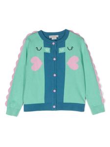 Stella McCartney Kids кардиган Seahorse, зеленый