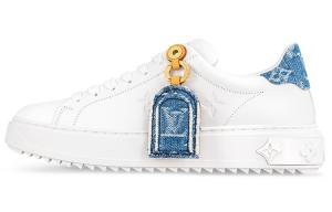 LOUIS VUITTON Кроссовки для скейтбординга Time Out Low Top женские, белые, синие