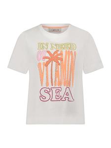 Футболка CARTOON, цвет patch cream/pink