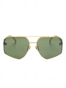 Солнцезащитные очки-пилоты Amar Linda Farrow, золотой