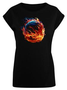 Футболка Basketball On Fire Sport с коротким рукавом черного цвета F4NT4STIC