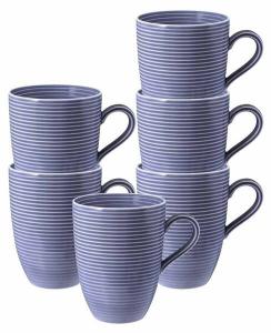 Кофейная кружка Seltmann Weiden Beat Color Glaze 6 шт, 9x11x9 см цвет fliederblau