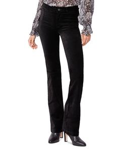 Джинсы Manhattan High Rise Bootcut Velvet черного цвета PAIGE, черный