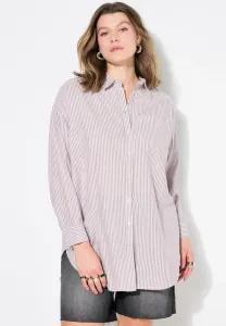 Блузка на пуговицах glitzerstreifen langarm Studio Untold, Wine Red