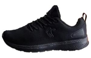 QIAODAN Дышащие низкие кроссовки для бега, мужские, черные