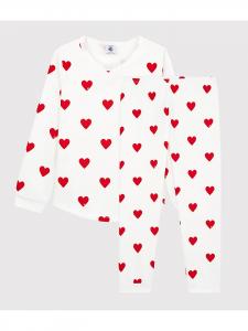 PETIT BATEAU Пижама белого/красного цвета