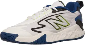 Мужские теннисные кроссовки New Balance Fresh Foam X Ct-Rally, белый/синий/темно-синий