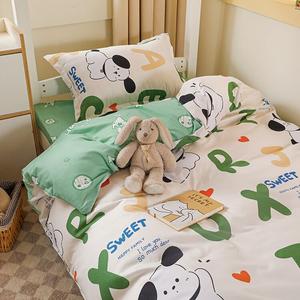 Yalu Комплект постельного белья 1,5 м, 4 предмета, простыня, размер 150*200 см