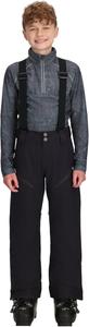 Брюки Obermeyer Boys Enforcer Suspender Ski, утепленные и водонепроницаемые, с системой продленного ношения, Black