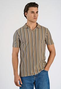 Поло Lindbergh STRIPED S/S, Dk Stone/Beige
