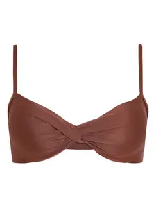 Топ бикини Cassis с драпировкой Lygia & Nanny, коричневый