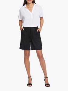 Свободные шорты из льняной смеси NYDJ, Black