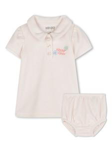 Kenzo Kids платье с логотипом, розовый