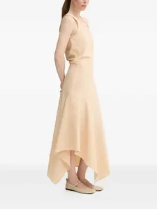 Асимметричное дневное платье с круглым вырезом AERON, нейтральный