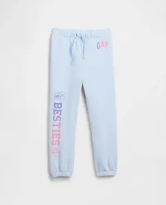 Детские спортивные штаны Disney с логотипом Gap, светло-голубой