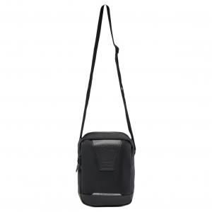 LINING Полиэстеровая наплечная сумка, унисекс черная кроссбоди, Black