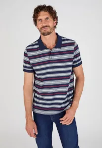 Рубашка-Поло à rayures manches courtes Damart, Navy Striped