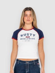 Лонгслив Rusty Mr Worldwide Raglan Skimmer Longsleeve, white