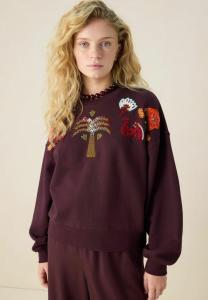 Толстовка Sissy-Boy MIT PAILLETTEN, Dunkelbraun/Dark Brown