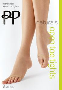 Колготки с открытым носком Naturals плотностью 8 ден, натуральный цвет Pretty Polly, нюд