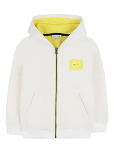Худи на молнии Marc Jacobs Kids, белый