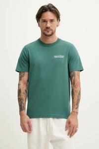 Хлопковая футболка Abercrombie & Fitch, зеленый