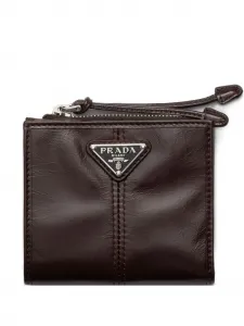 Маленький кошелек Prada, коричневый