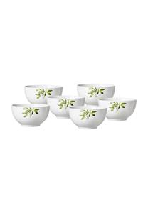 Набор из 6 мисок для мюсли Evora ø 15 см Evora Ritzenhoff & Breker, бело-зелёные