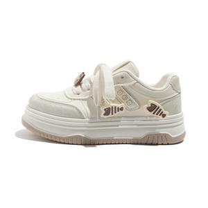 BEIER Женские легкие низкие скейтерские туфли на платформе для увеличения роста - бежевый, коричневый Cat Fish, цвет Beige, Brown Cat Fish