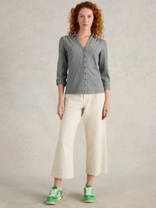 Рубашка на пуговицах из органического хлопка annie White Stuff, темно-синий/разноцветный