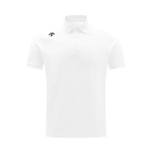 Тренировочная рубашка-поло для мужчин Descente, wt-bright белый tpg