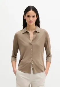Классическая блузка с рукавами и застежкой на пуговицы. Marc O'Polo, Chalky Brown